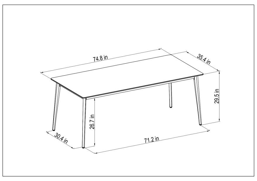WAS $459 NOW $199 *BRAND NEW* Rectangular 100% FSC Certified Solid Wood Table | Ideal Furniture For Indoor