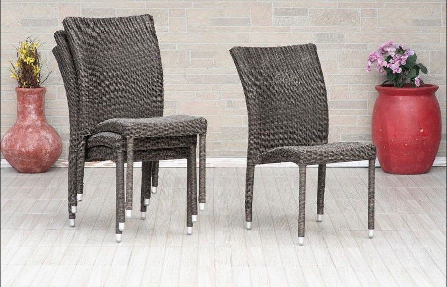 WAS $1249 NOW $749 *BRAND NEW* Open Box 5 Piece Patio 100% FSC Solid Hardwood and Wicker Round Dining set