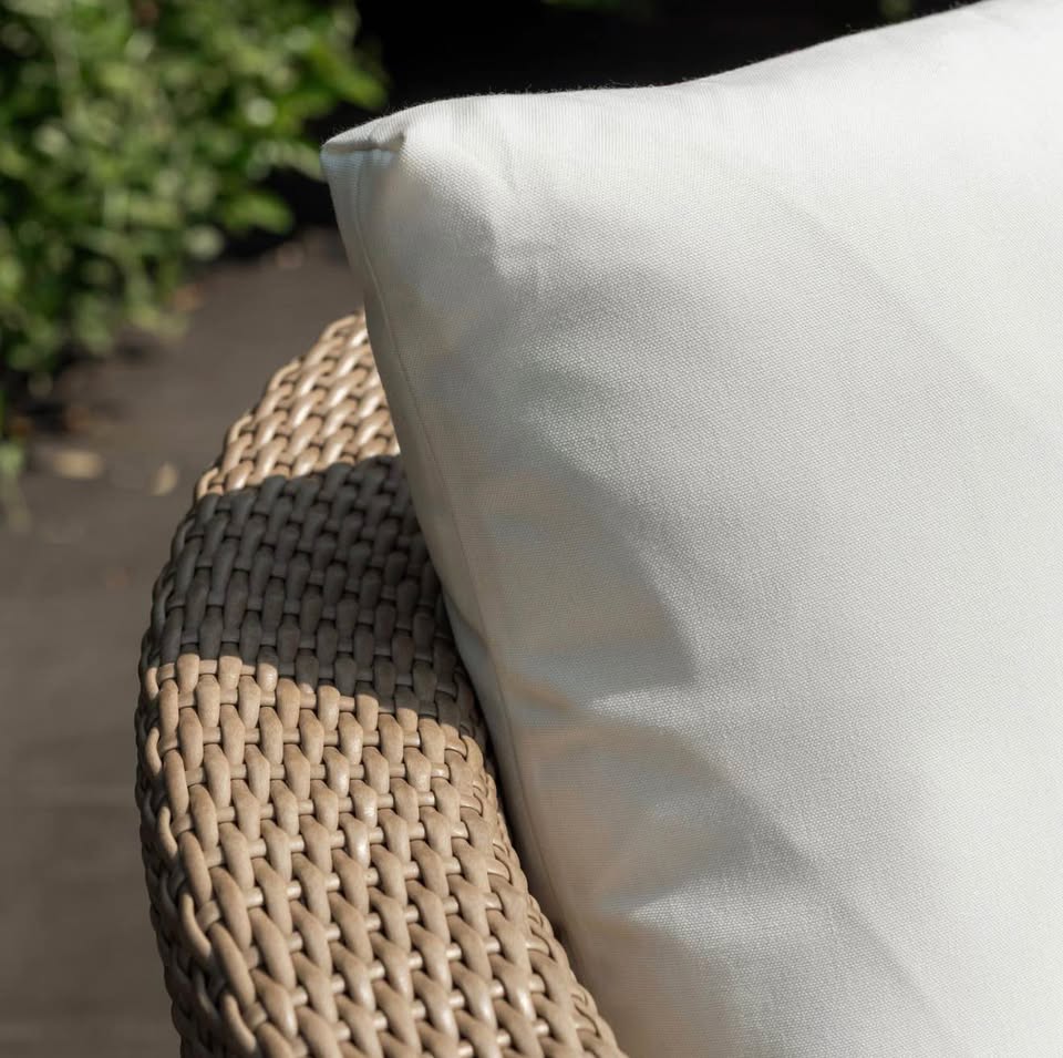 WAS $999 NOW $499 BRAND Outdoor Swivel Sofa Chair - Patio Wicker & Aluminum Brown Sofa Chair