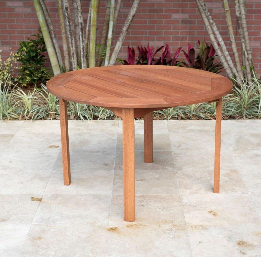 WAS $1249 NOW $749 *BRAND NEW* Open Box 5 Piece Patio 100% FSC Solid Hardwood and Wicker Round Dining set