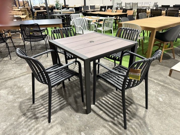 WAS $1199 NOW $599 BRAND NEW 5 Pieces Dining Set Table And Chairs, Die-Cast Aluminum, Ideal Furniture Set For Outdoor And Patio