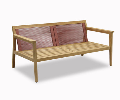 Agate Rope & Teak 100% FSC Certified Solid Wood 2.5 Seater Sofa