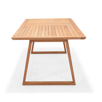 Agate Teak 100% FSC Certified Solid Wood rectangular coffee Table