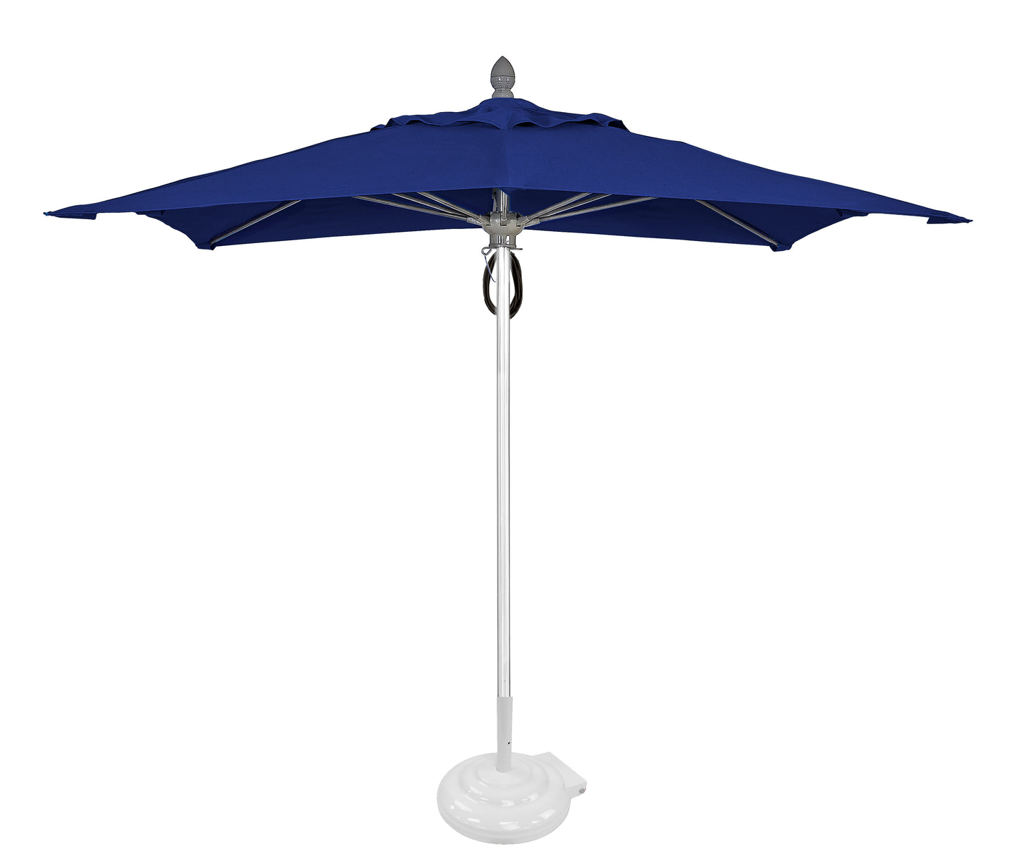 Free Standing White Aluminum Umbrella Base with Wheels