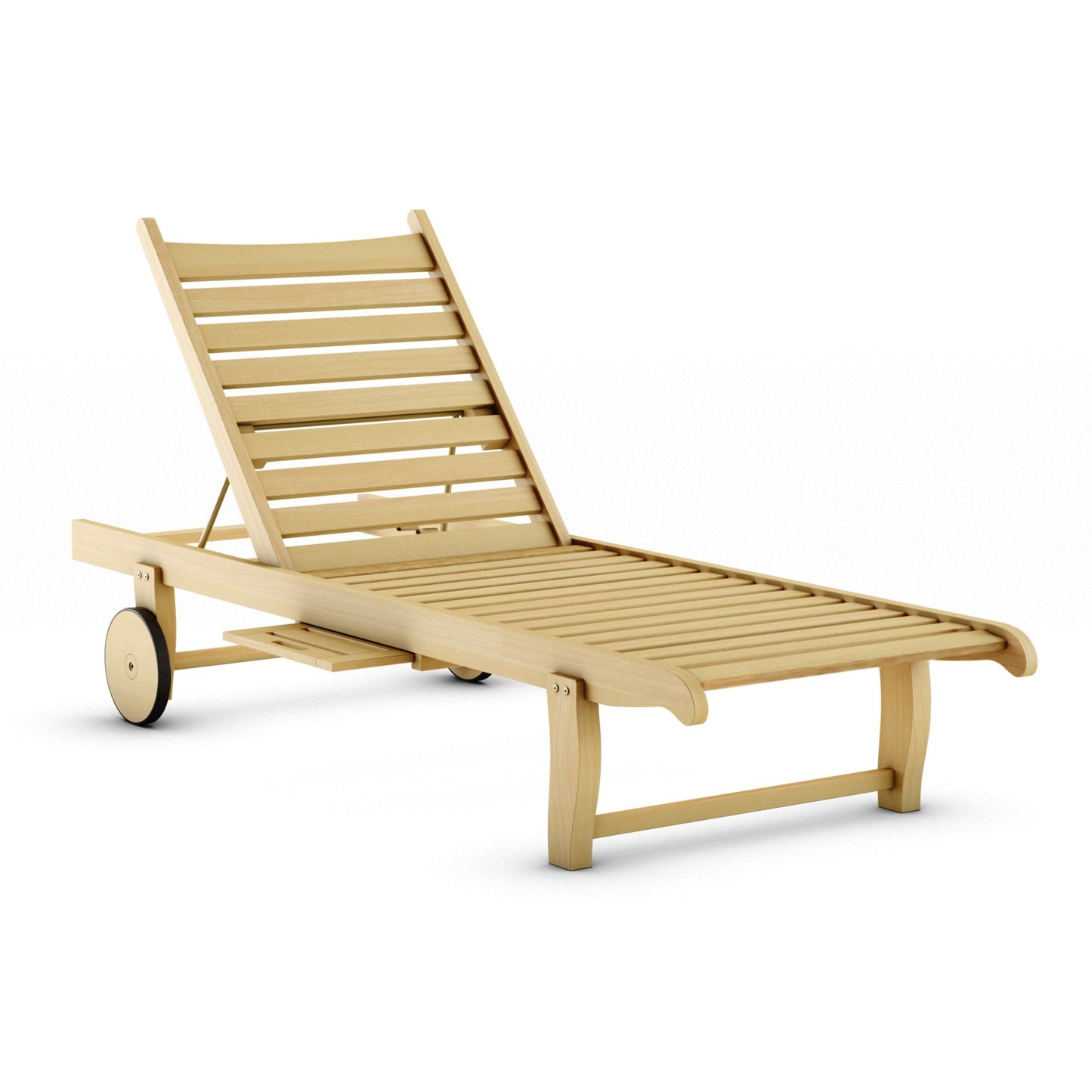 Windu Teak Wheellounger With Tray