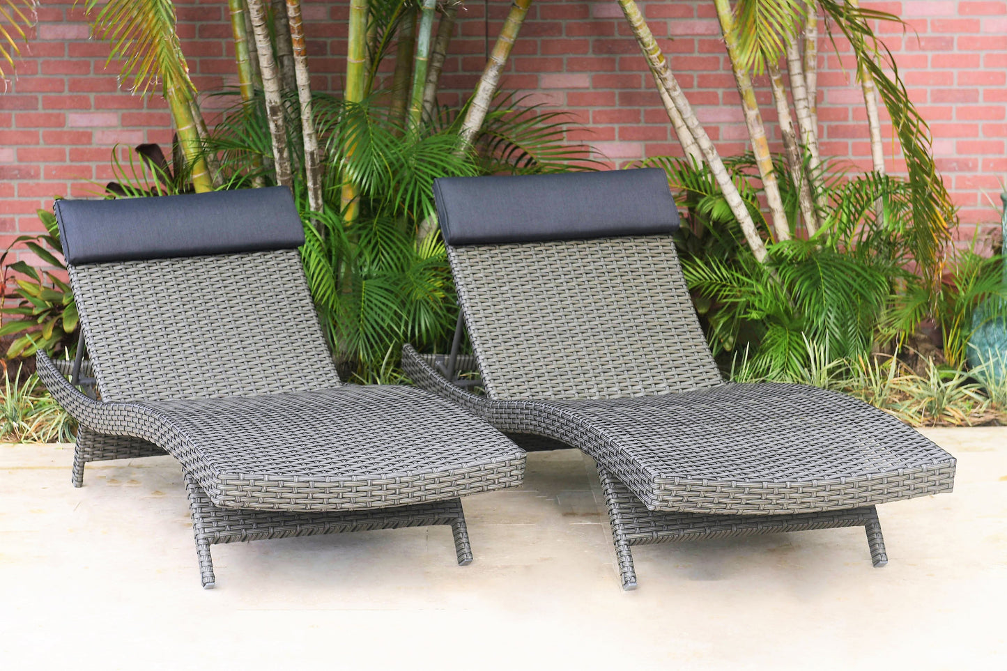 WAS $299. NOW $149. BRAND NEW 1 Piece Grey Lounger Set HIGH-QUALITY WICKER & Olefin, Ideal Furniture For Outdoor