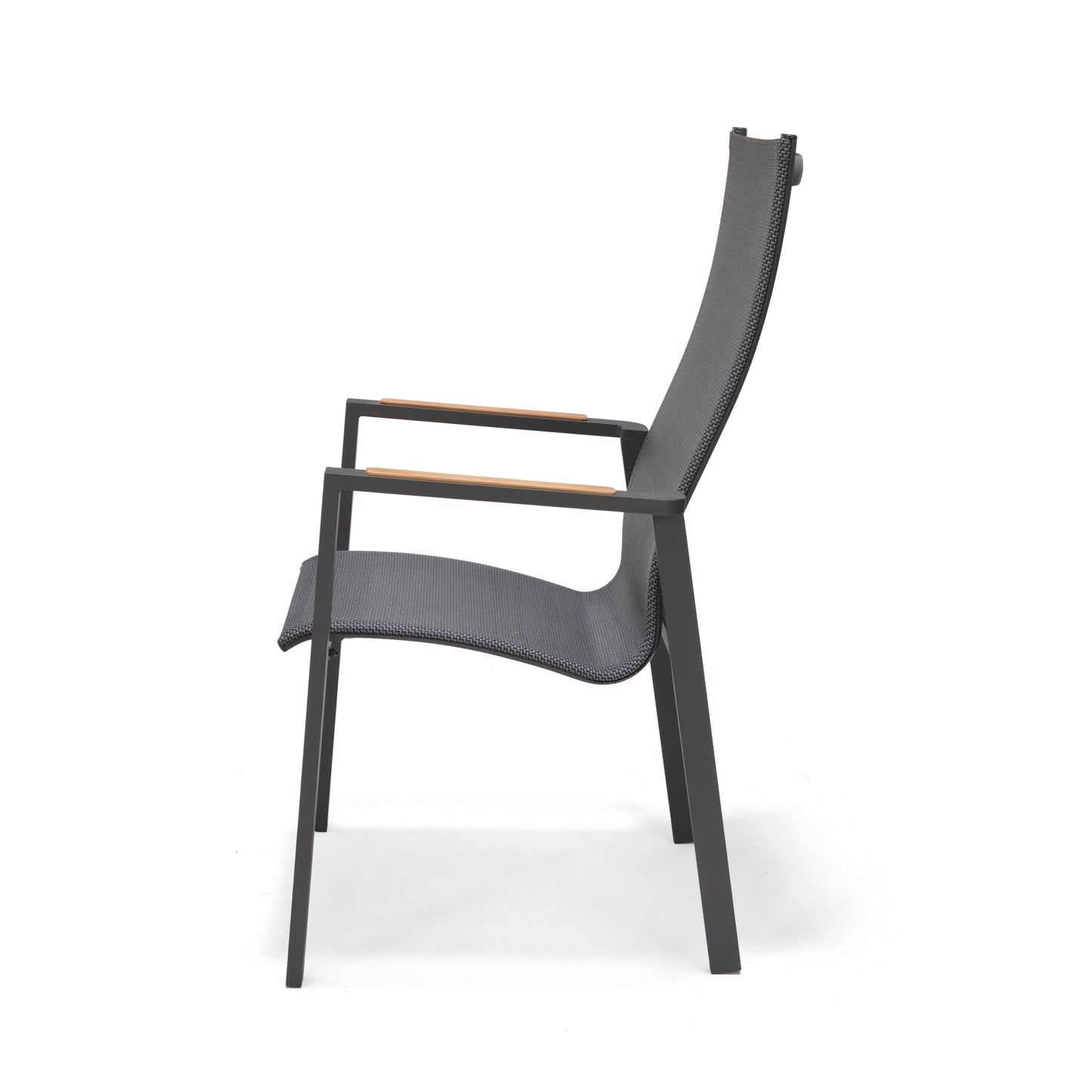 Palau High Back Carver Easy Chair Made of Aluminum & Weather Net