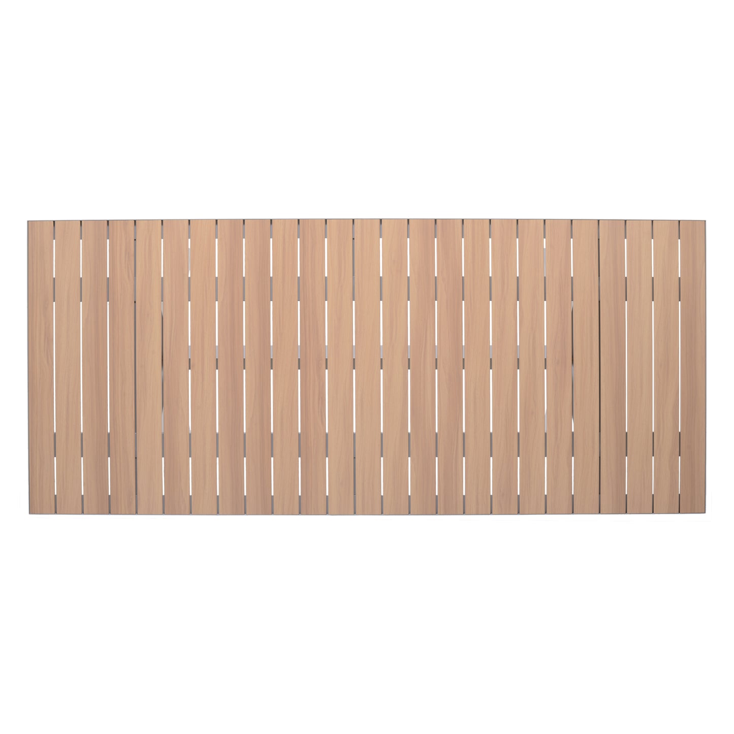 Panama Die-Cast Aluminum Rectangular Grey Table