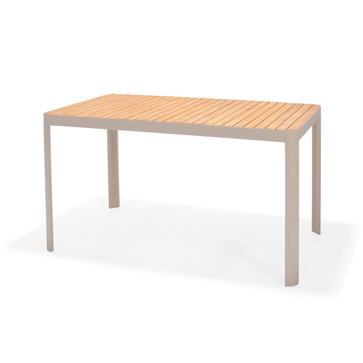 Portals Rectangular Aluminum Beige Bar Table Light