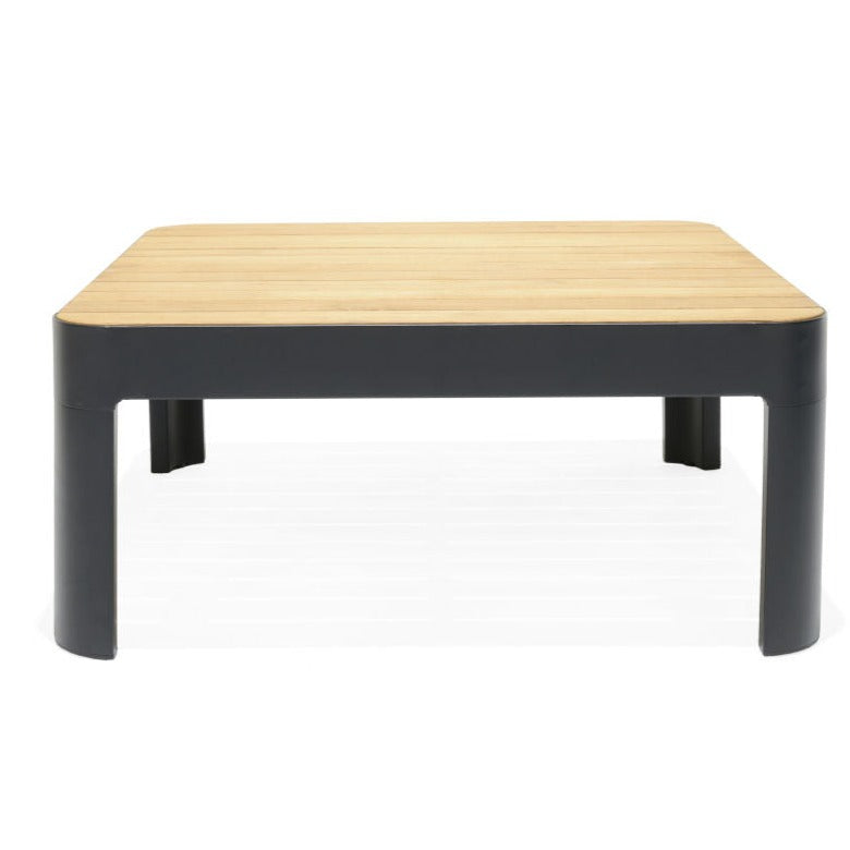 Portals coffee Square Aluminum Black table