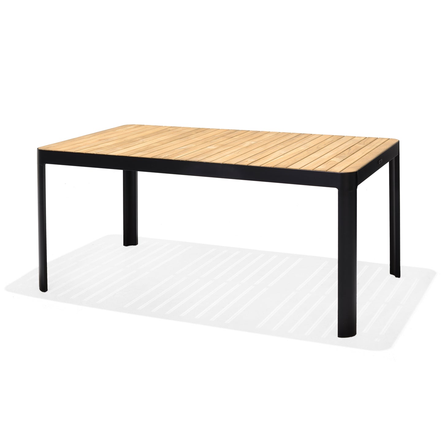 Portals Rectangular Aluminum Black table