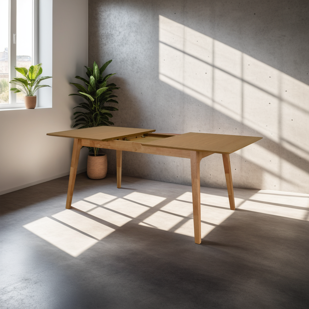 WAS $799 NOW $399 BRAND NEW Extendable Solid Rubber Wood Dining Table Ideal Furniture Set For Indoor