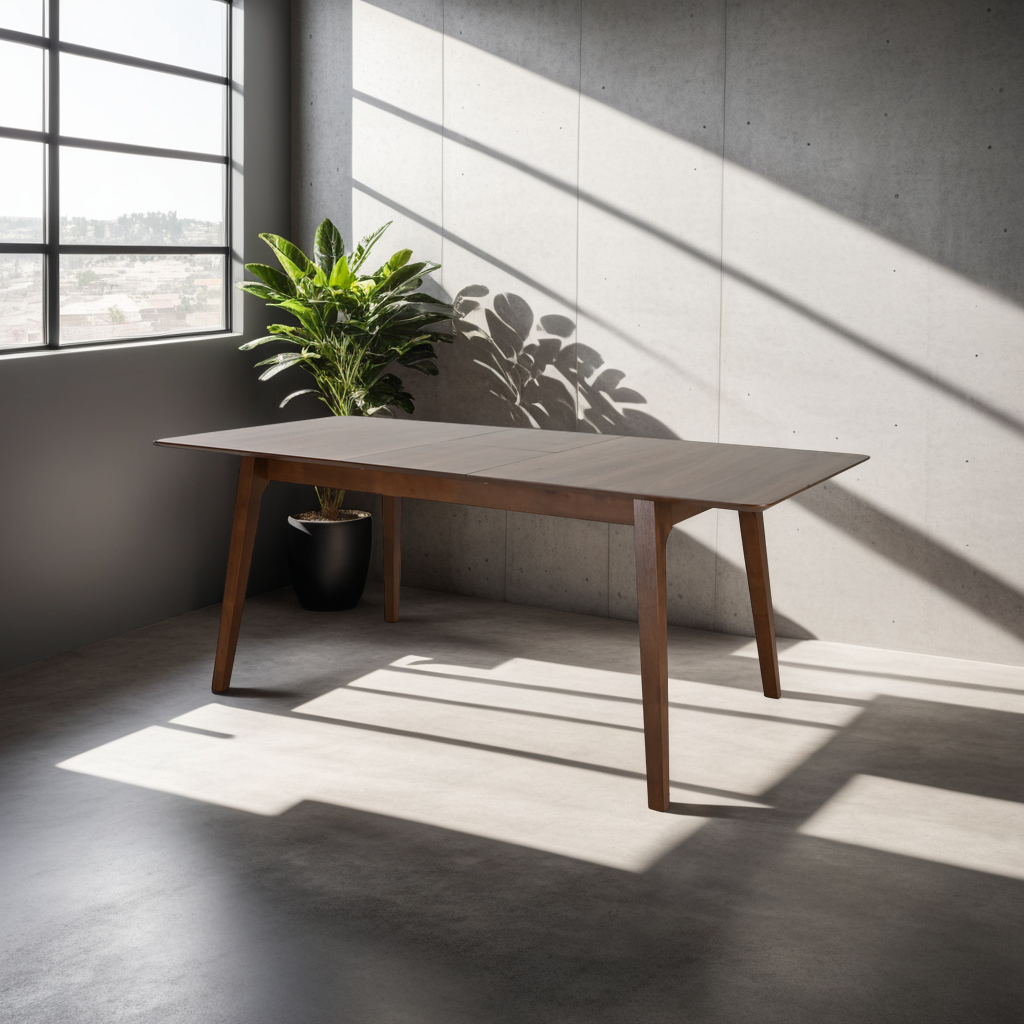 Rockwell Butterfly extension Rubber Wood Table