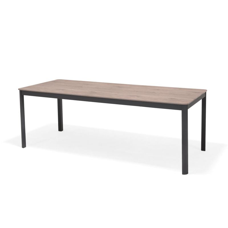 Berlin Aluminum & Duraboard Rectangular Grey Table 81"
