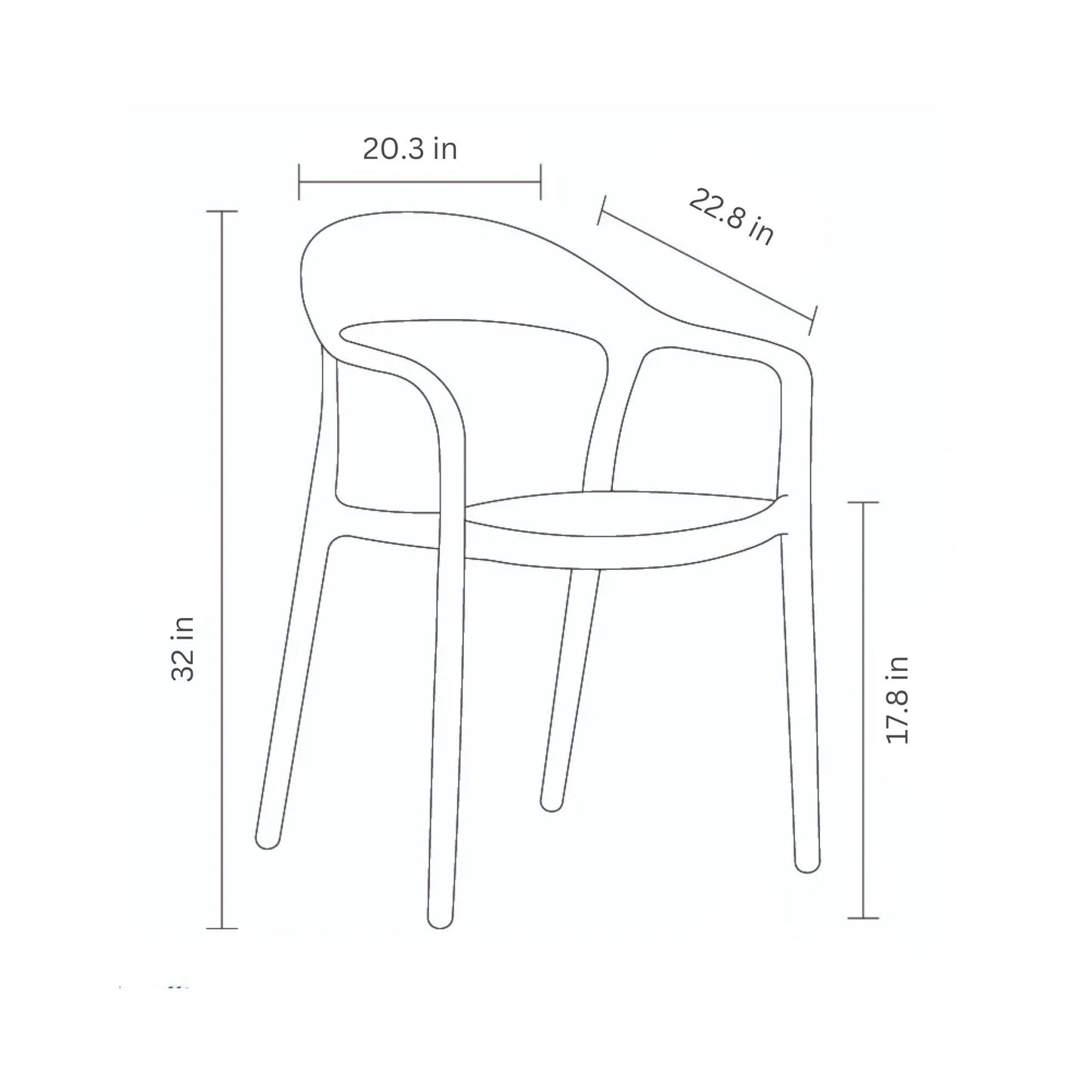 Caracas Dining Arm Chair