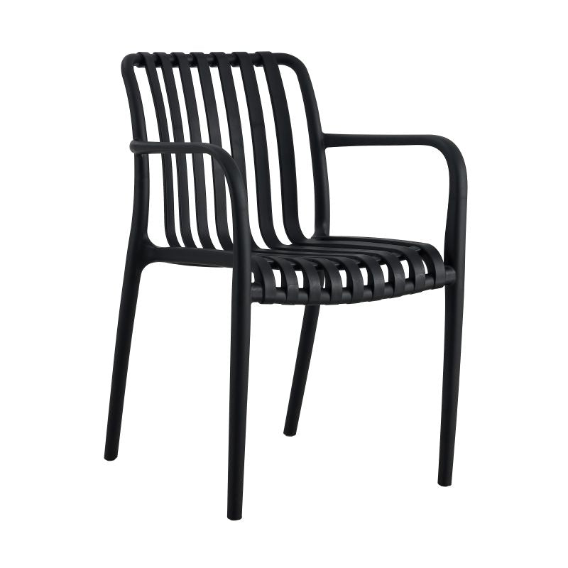 Curazao Dining Arm Chair Black