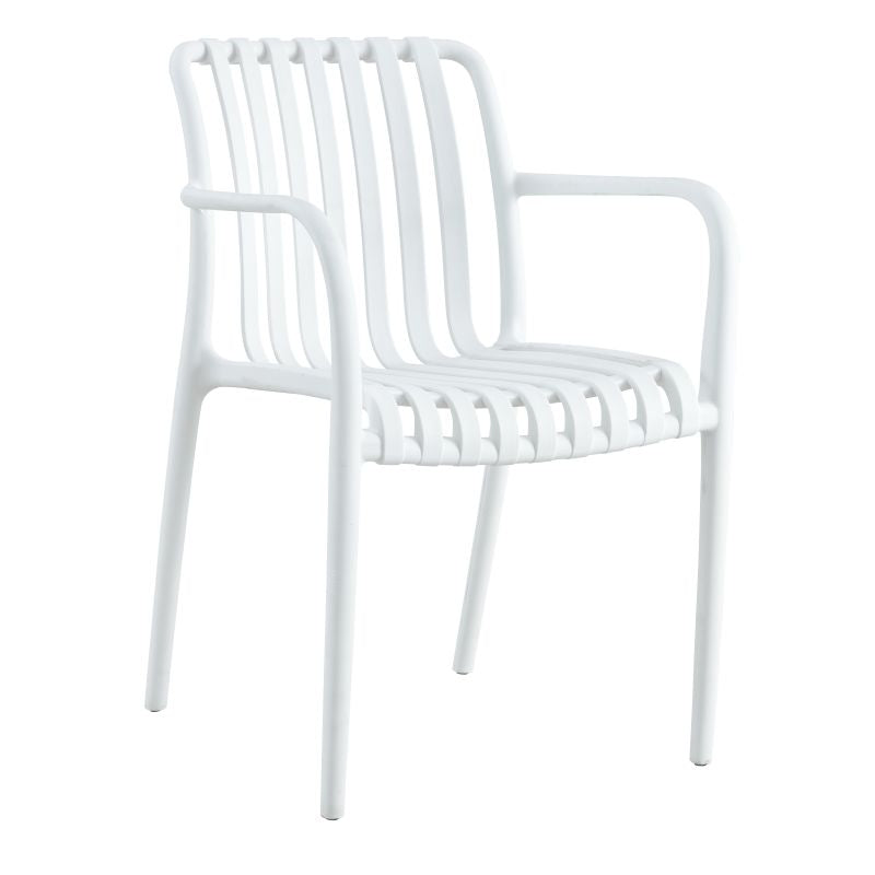 Curazao Dining Arm Chair White