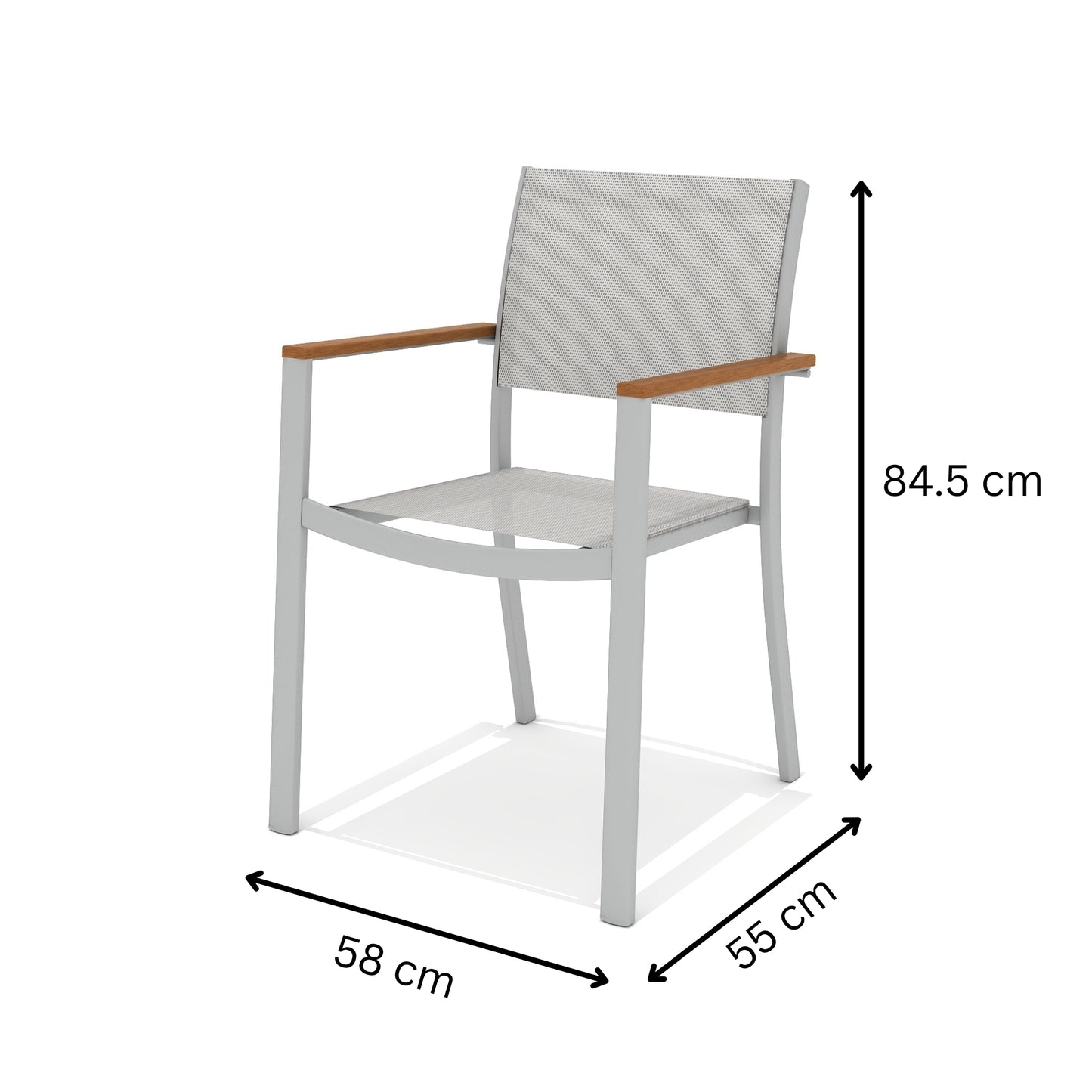 Tagula Stackable Aluminum & Light Chair