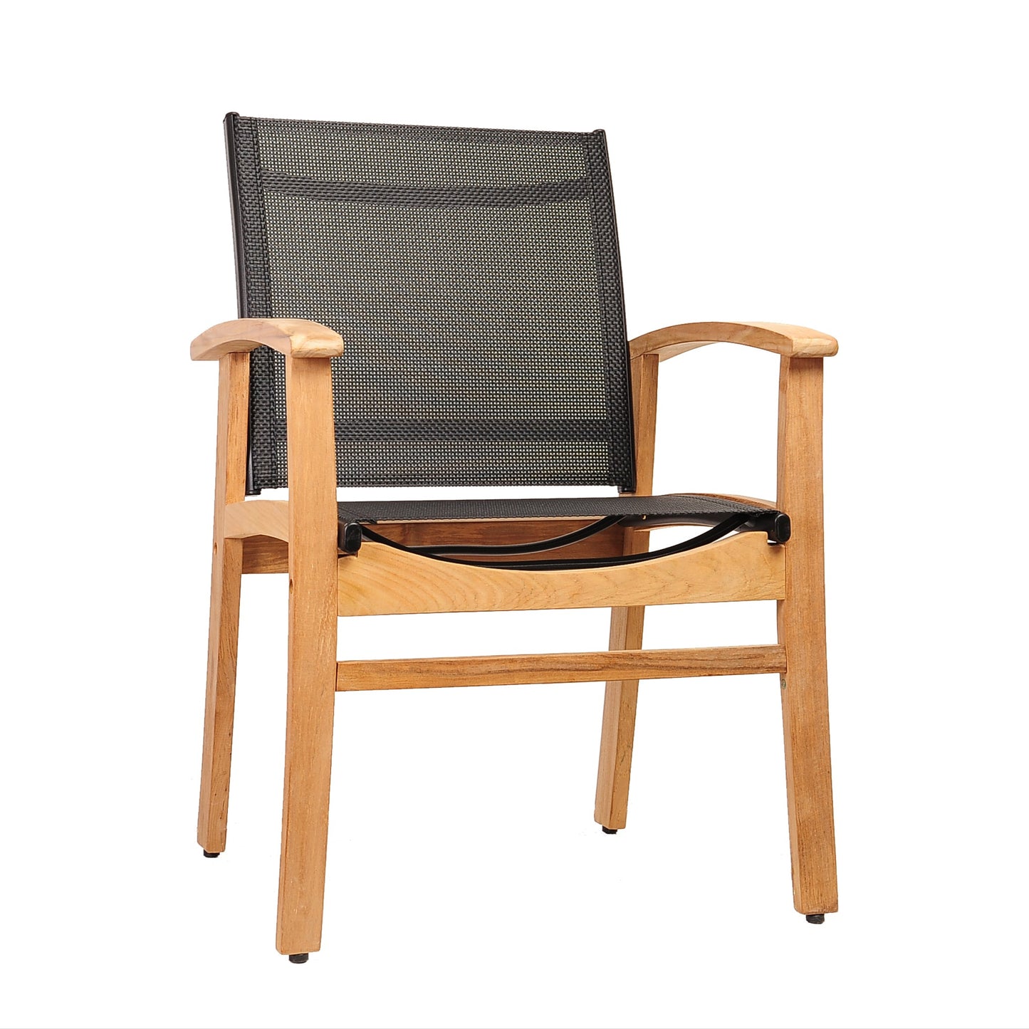 Fortuna Teak 100% FSC Certified Solid Wood Black Chair