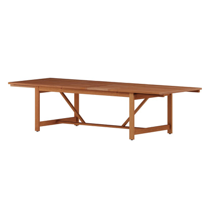 Leyland 100% FSC Certified Solid Wood Rectangular Extendable Table
