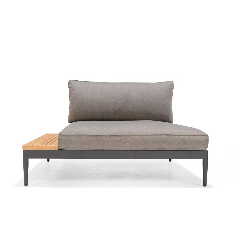 Topaz Aluminum Grey Daybed