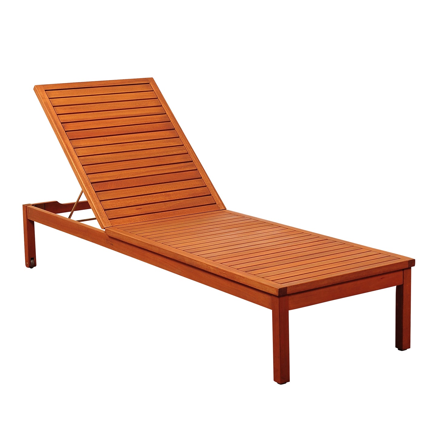 Washburn Hardwood Lounger With White Cushion