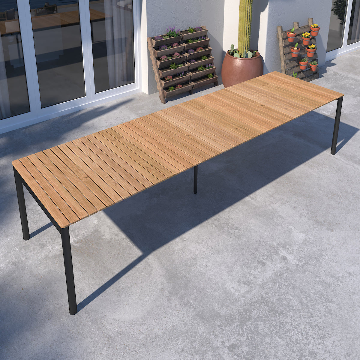 WAS $3299 NOW $2599 *BRAND NEW* 9 Piece Rectangular Extendable 100% FSC Certified Teak Wood Outdoor Dining Set