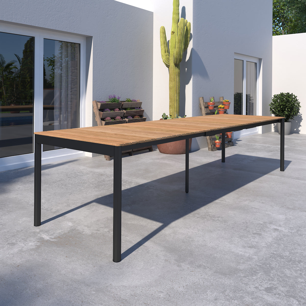 WAS $3299 NOW $2599 *BRAND NEW* 9 Piece Rectangular Extendable 100% FSC Certified Teak Wood Outdoor Dining Set