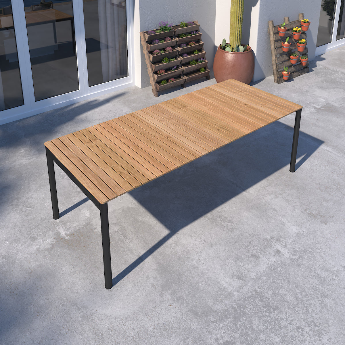 WAS $3299 NOW $2599 *BRAND NEW* 9 Piece Rectangular Extendable 100% FSC Certified Teak Wood Outdoor Dining Set