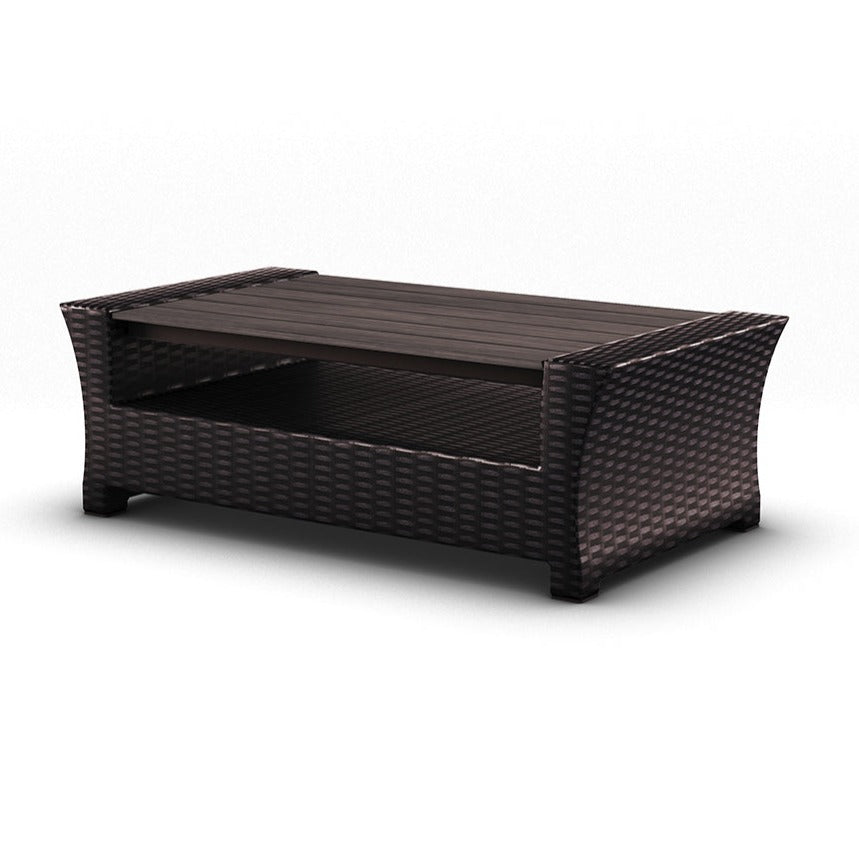 Saigon Aluminum and Wicker Coffee Table