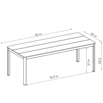 WAS $2599 NOW $1299BRAND NEW 7 Pieces Rectangular Dining Pieces With Grey Chairs, Ideal Furniture Set For Outdoo & Patio