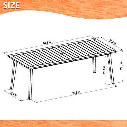 WAS $399 NOW $199 *BRAND NEW* Rectangular 100% FSC Certified Solid Wood Table | Ideal Furniture For Outdoor