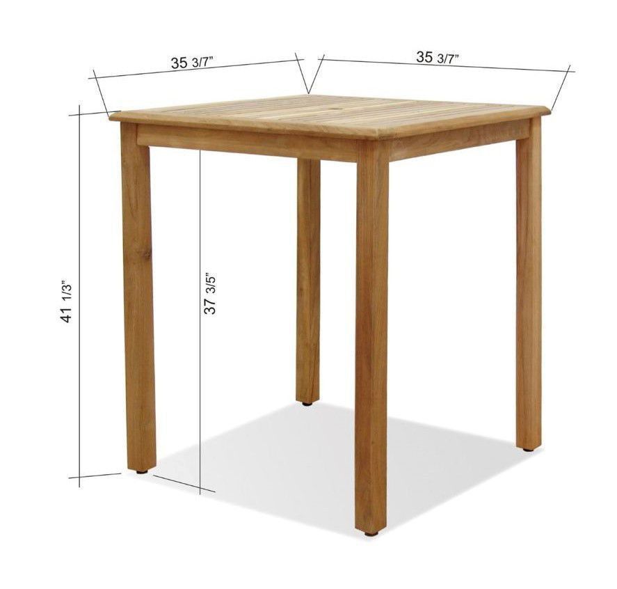 WAS $1999 NOW $1399 *BRAND NEW* 5 Piece Patio Patio Bar Set - 100% FSC Solid Teak Wood