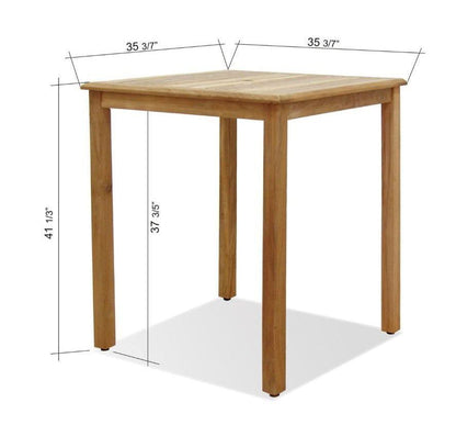 WAS $1999 NOW $1399 *BRAND NEW* 5 Piece Patio Patio Bar Set - 100% FSC Solid Teak Wood