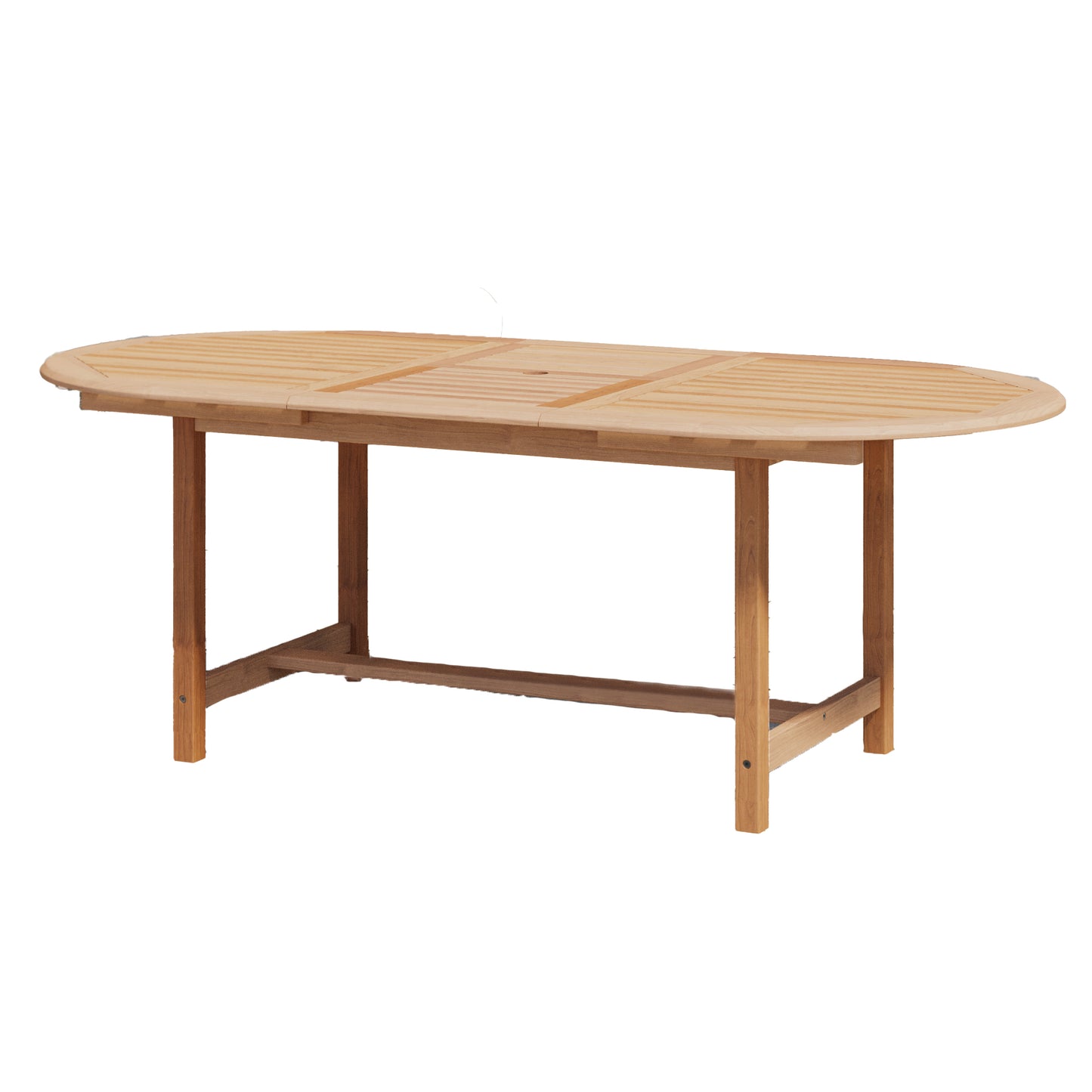 Dian Teak 100% FSC Solid Wood Extendable Oval Smal Table