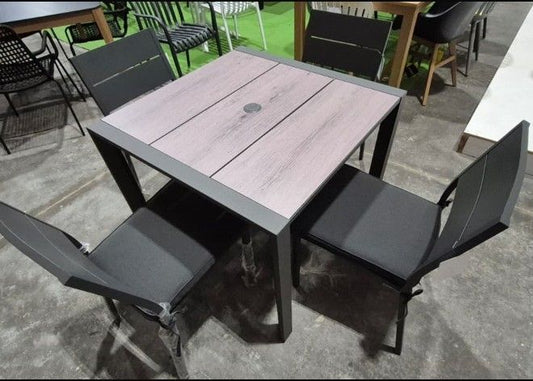 WAS $1199 NOW $599 BRAND NEW 5 Pieces Dining Set Table And Chairs, Die-Cast Aluminum, Ideal Furniture Set For Outdoor And Patio