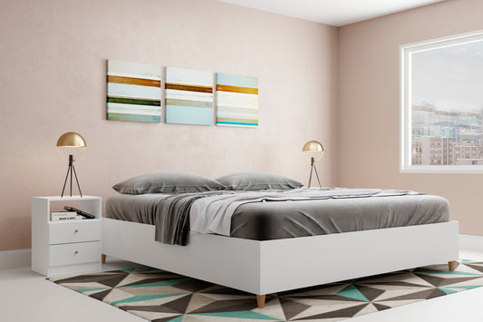 WAS $249 NOW $122 *BRAND NEW* King Bed White | Ideal Furniture For Bedroom