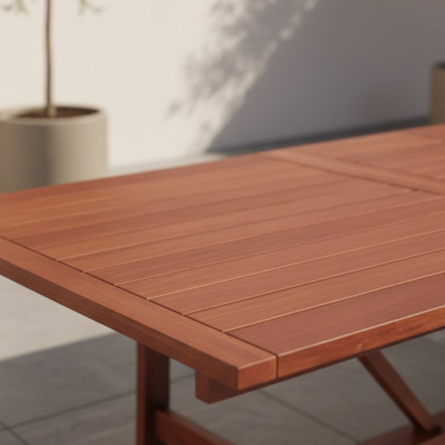 Leyland Deluxe Solid Wood Rectangular Extendable Table