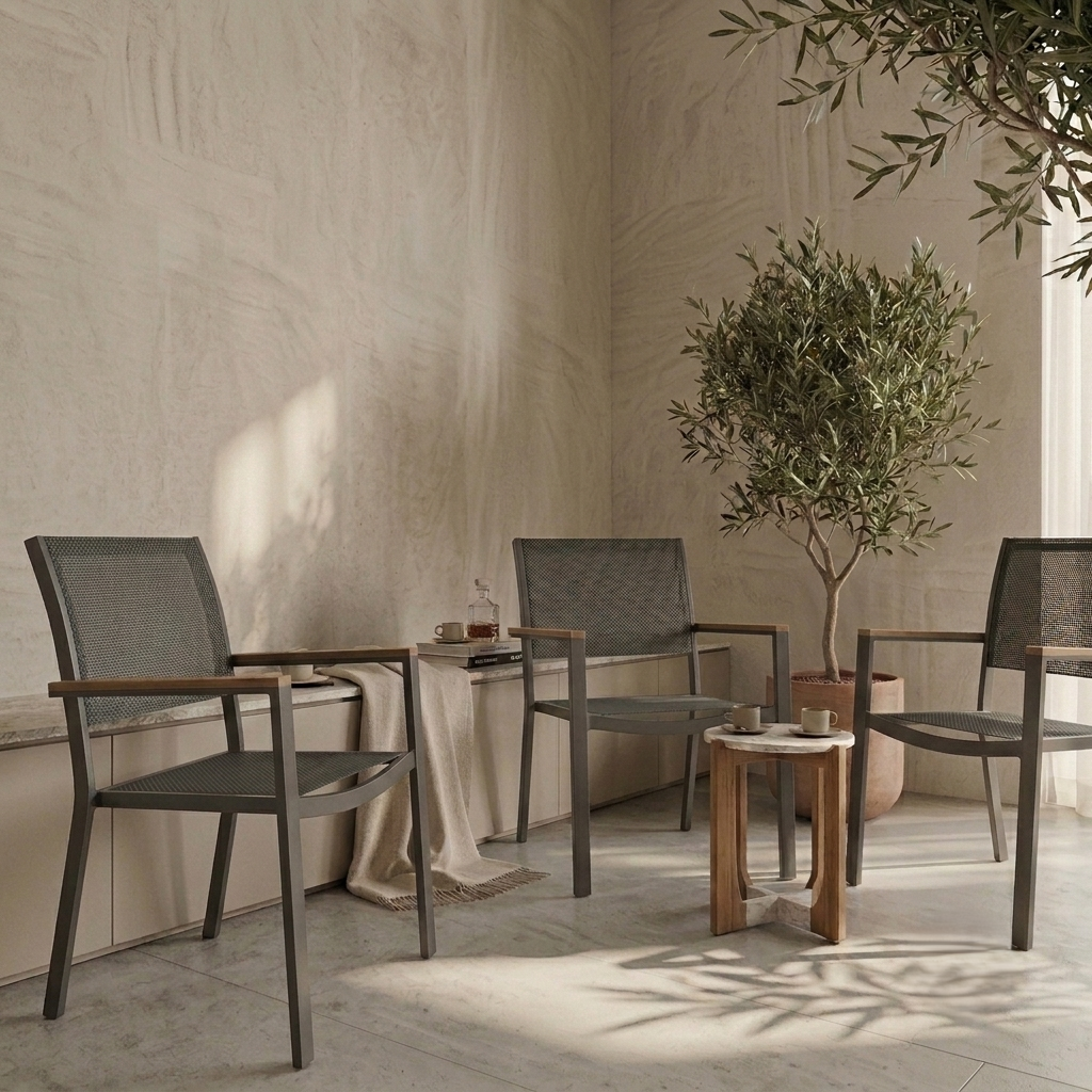 Tagula Stackable Aluminum & Chair