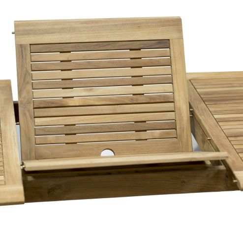 WAS $2499 NOW $1199. *BRAND NEW* OPEN BOX Rectangular Extended Patio 6 Piece 100% FSC Solid Teak Wood Dining Set