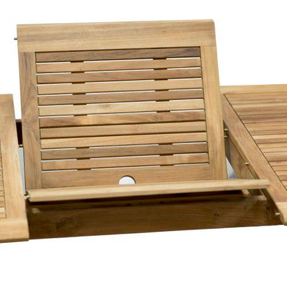 WAS $2499 NOW $1199. *BRAND NEW* OPEN BOX Rectangular Extended Patio 6 Piece 100% FSC Solid Teak Wood Dining Set