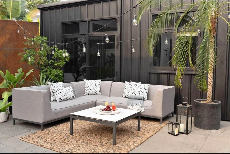 WAS $2799 NOW $1399 BRAND NEW 5-Person Aluminum Outdoor Sectional - Patio Sofa Set