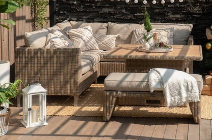 WAS $3599 NOW $1799 BRAND NEW 9-Person Outdoor Sectional Set - Patio Sofa with Benches and Table
