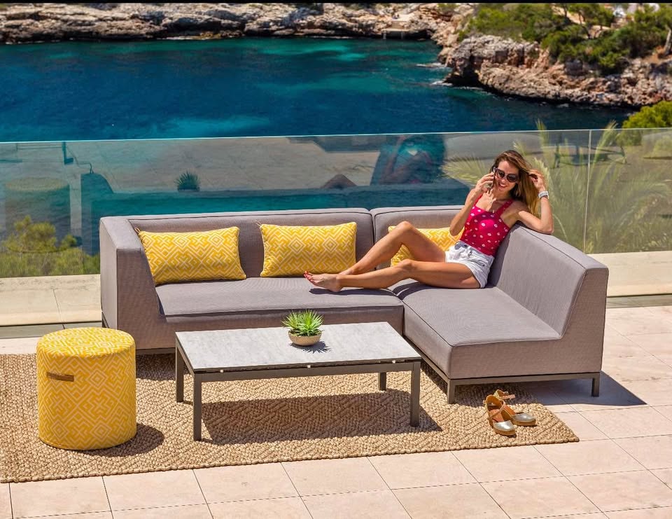 WAS $1999 NOW $999 BRAND NEW 4-Person Aluminum Outdoor Sectional - Patio Sofa Set