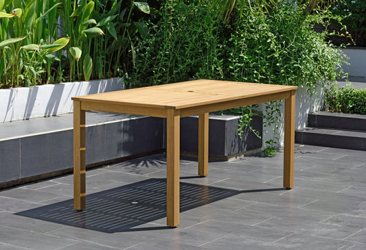 WAS $399. NOW $199 *BRAND NEW* Rectangular 100% FSC Certified Solid Wood Table | Ideal Furniture for Outdoor
