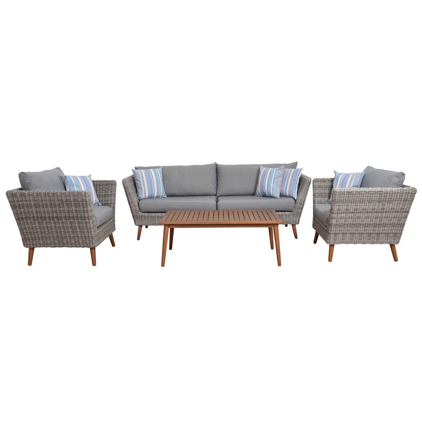 Malta Outdoor Furniture Seating Set High-Quality Wicker & Cushion