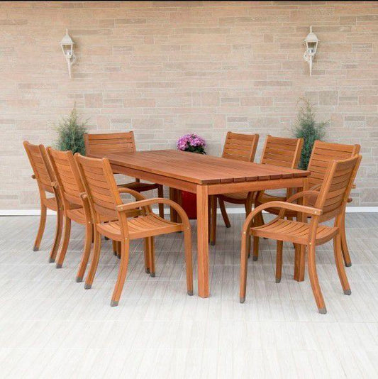 WAS $1699 NOW $1299 *BRAND NEW*  9 Piece Rectangular 100% Solid FSC Hardwood Dining Set