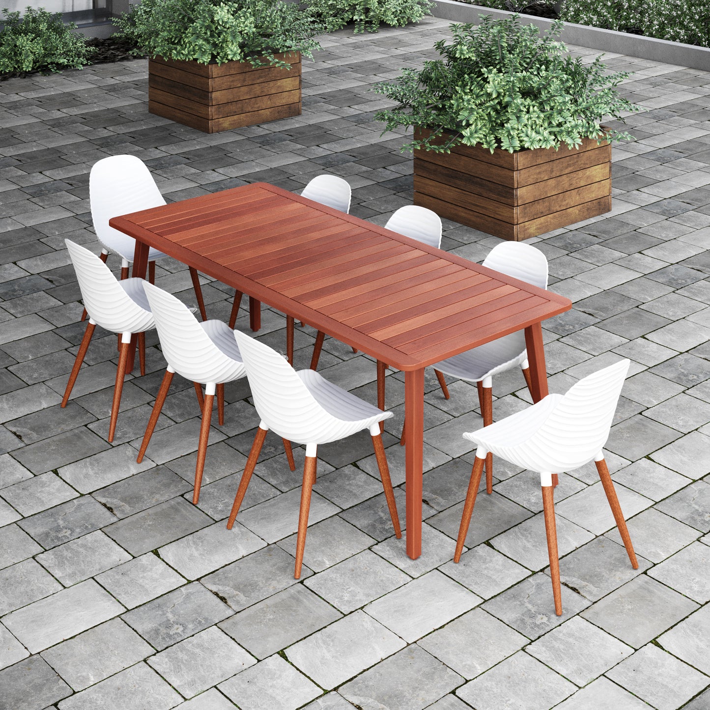 Arizona 100% Solid Hardwood Rectangular Dining Table