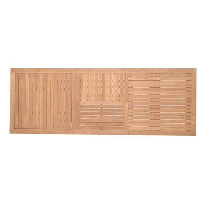 Agate Teak 100% FSC Certified Solid Wood Dining Extendable Table