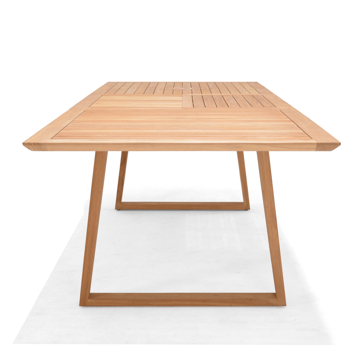 Agate Teak 100% FSC Certified Solid Wood Dining Extendable Table